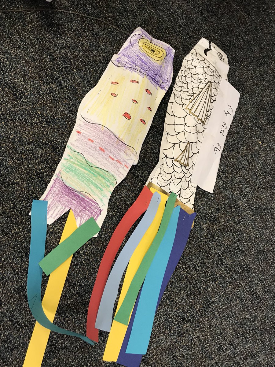 Scintosclass's tweet photo. We learned about Children’s Day in art and made wind socks #scintosclass https://t.co/gb5Jc5NF9e