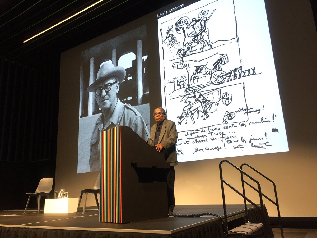 Kriss_Comm's tweet image. Last night, we were thrilled to attend “Paths Uncharted”, a lecture presented by Professor Balkrishna Doshi, the 2018 @PritzkerPrize laureate. Thank you @uoftdaniels for hosting a beautiful evening! #PritzkerPrize #BalkrishnaDoshi #UofTDaniels #Architecture