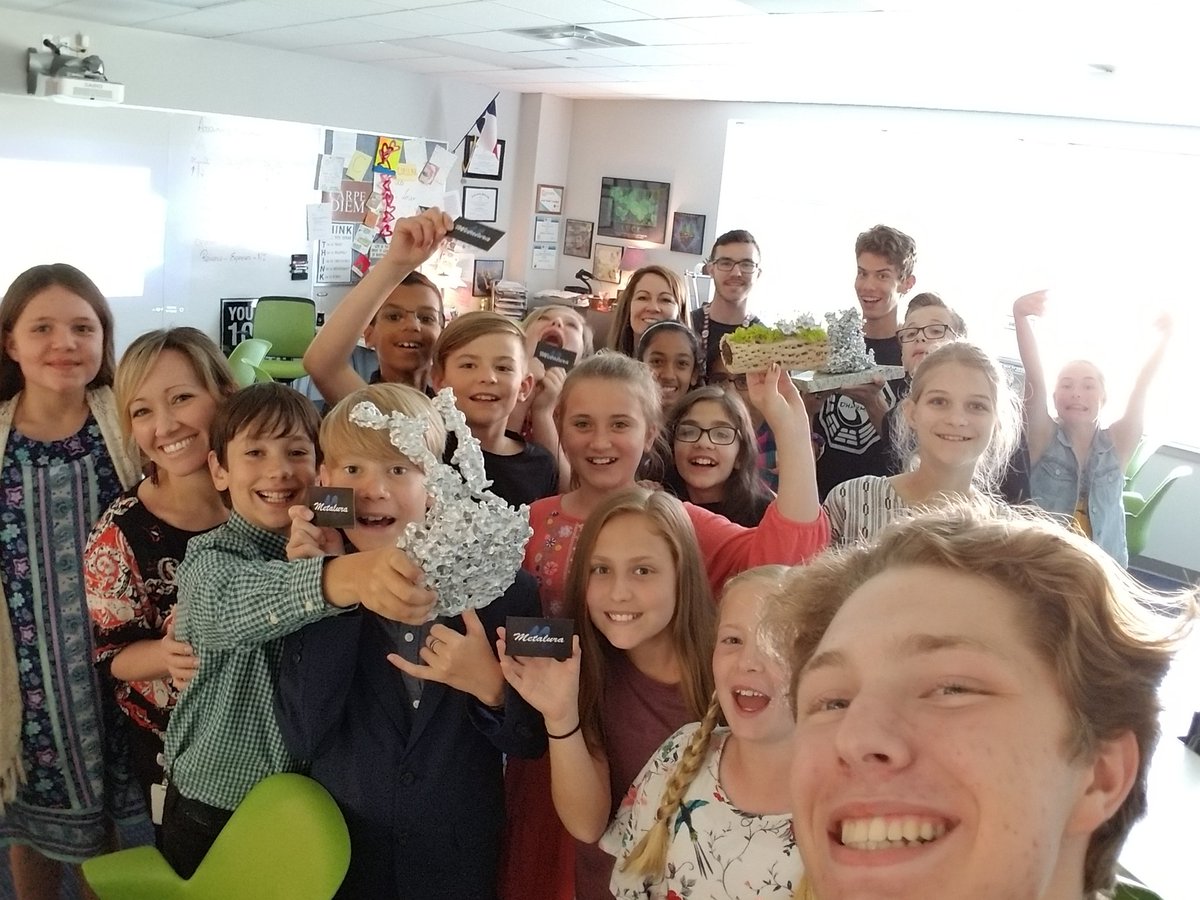 Big thanks to young future entrepreneurs from <a href="/CoxElem/">CoxElem</a>, coming to learn about Metalura and the business academy! The future of these kids shines brighter than our sculptures!