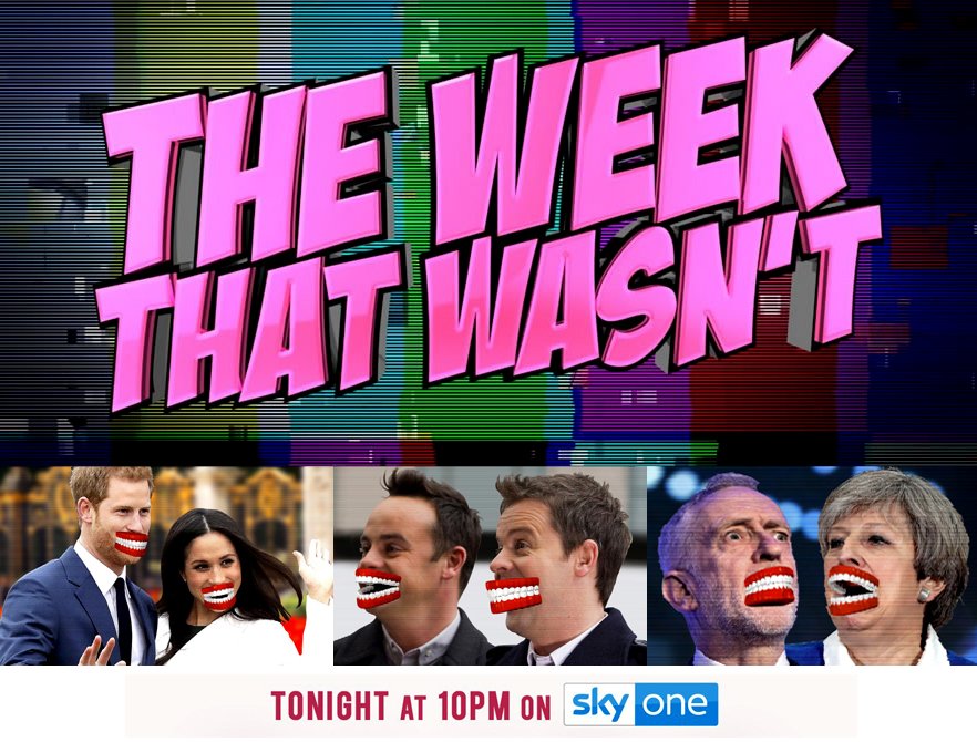 Tonight 10pm Sky One "The Week That Wasn't" a NEW TV Series that i've written &amp; performed all the music for: very current &amp; satirical :)