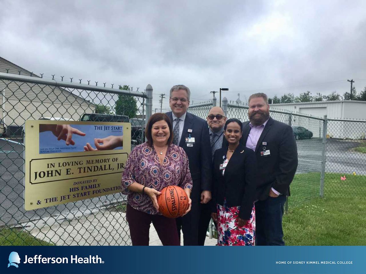 JoeDevineNJ's tweet photo. Another great day for Jefferson Health - New Jersey! The official opening of the new Behavioral Health outdoor recreation space in Washington Township  will provide a place for patients to take part in new forms of treatment in a beautiful space that is all their own. https://t.co/jrFYNOCoGZ
