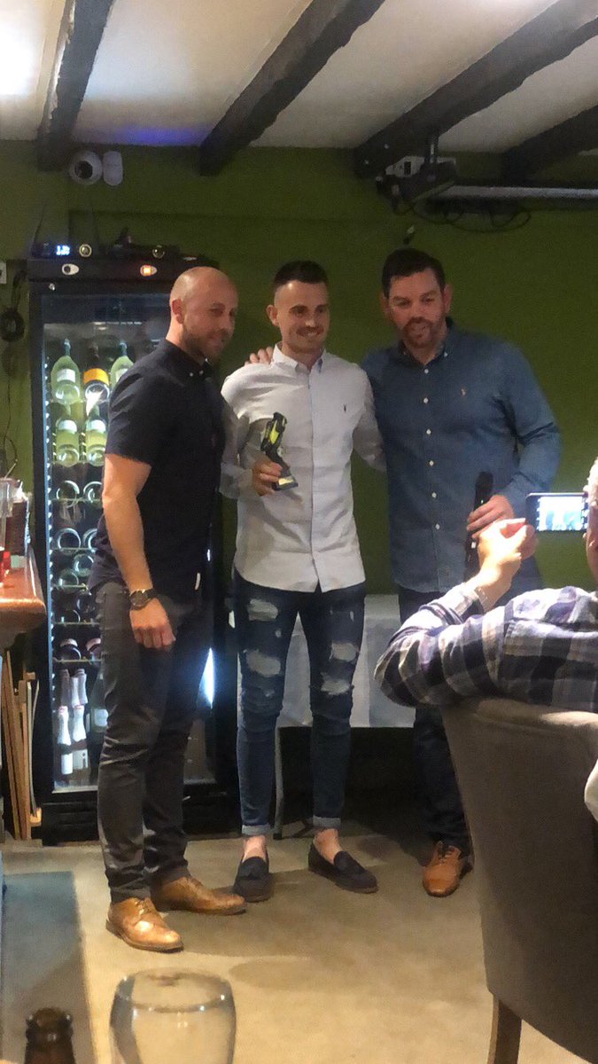 CaerphillyAFC's tweet photo. Congratulations to the following men on their achievements this season!
@Kempton1991 - player of the year &amp; goal of the season!
@nathancook_92 - Players player 
@GTed10 - Top goal scorer 
@iljohn555 - Most improved 
Chris Marsden - club man of the year ⚽️💚 https://t.co/8ncdSylMC8
