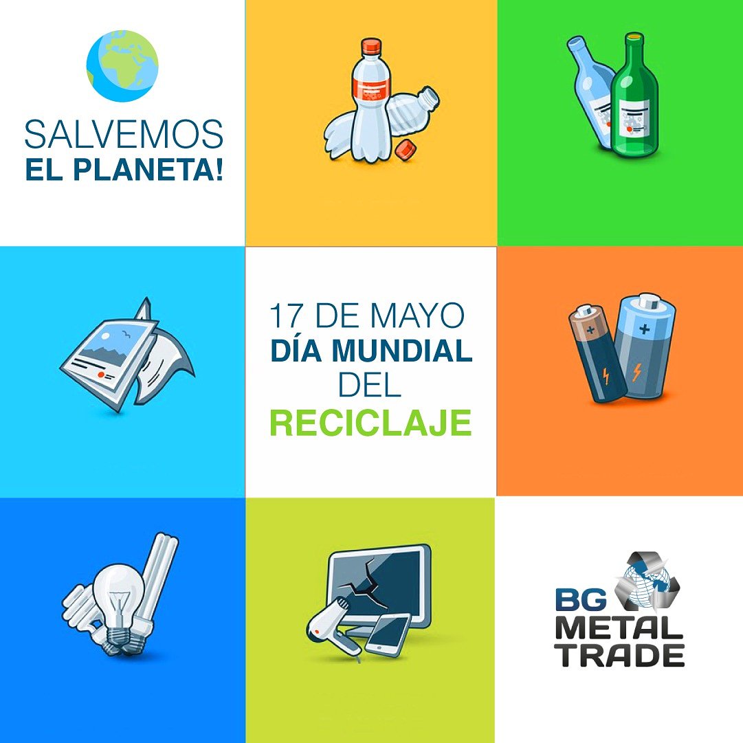 BGMetalTrade_'s tweet photo. #SavethePlanet ♻🌎Hoy se celebra el día de nuestra actividad principal, la razón de nuestro ser. Hoy 17 de mayo es el Día Internacional del Reciclaje, recuerda: renovar, reducir y reciclar para lograr un mundo mejor.  #diadelreciclaje #panamacity  #reciclajelatinoamerica https://t.co/QE9d7lQ1c4