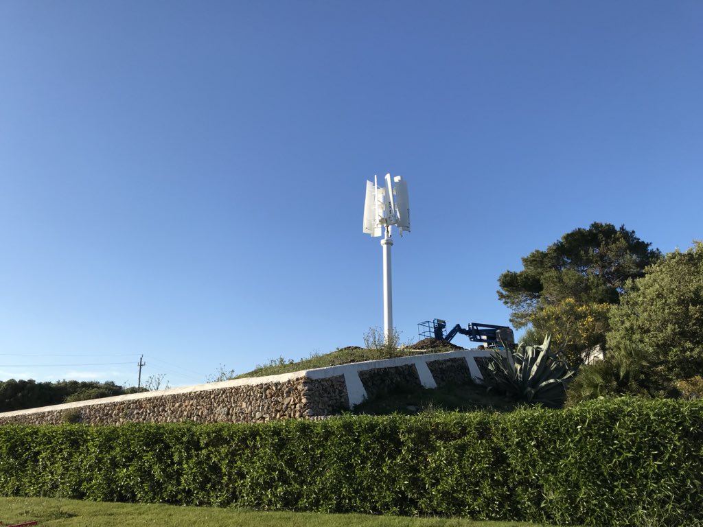 KliuxEnergies's tweet photo. We just finished the installation and commissioning of a #KLiUX-Dragon vertical axis wind turbine, in #Menorca a #BiosphereReserve of the #BalearicIslands, #Spain https://t.co/HeVIj7ktTp