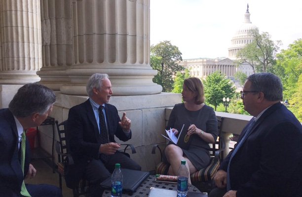 RV_Industry's tweet photo. #TBT to last week when the RV Industry Association’s government affairs team was in DC with Lizzy O’Hara, Deputy Chief of Staff for Rep. Richie Neal #RVsInDC #RVindustry #DC https://t.co/wJkdkZInAO