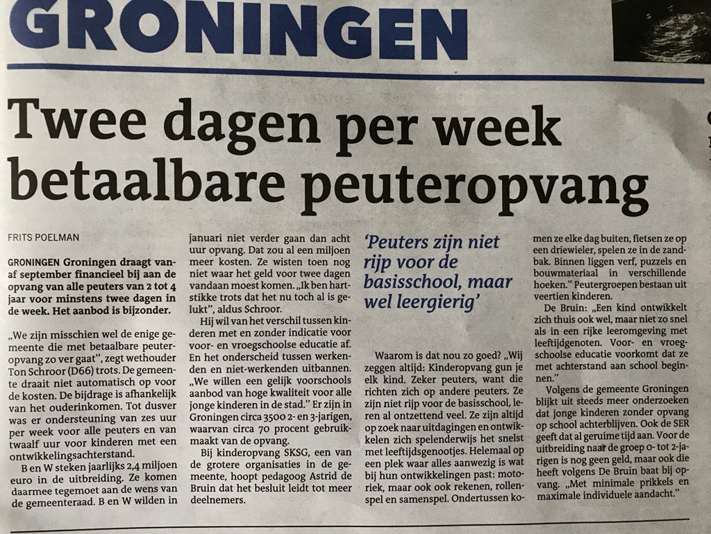 Gelijke kansen voor alle kinderen. Zo kunnen alle kinderen zich optimaal ontwikkelen! #peuterspeelzaal sksg.nl/0-4-jaar/peute…