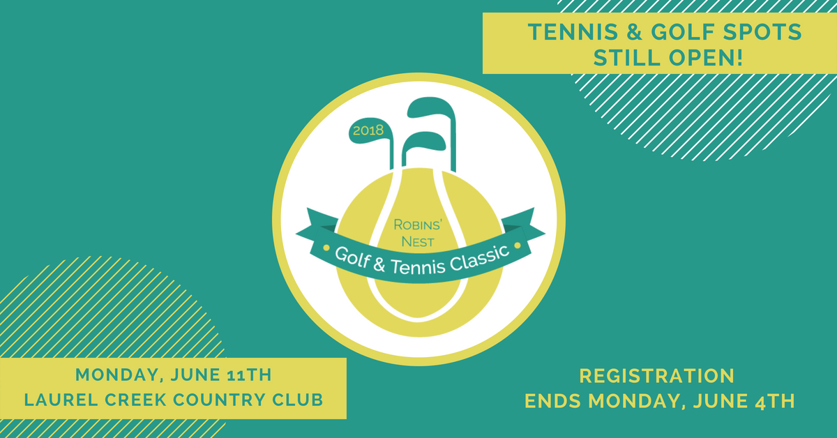 RobinsNestInc's tweet photo. Join us on the court or the course at our Golf &amp; Tennis Outing presented by @EPHenryUSA and @SolvayGroup Specialty Polymers! Interested golfers &amp; tennis players are encouraged to join us for a great day in support of our programs on Monday, June 11th.

https://t.co/GsYmdHX2ad https://t.co/pLjWQl9zwN