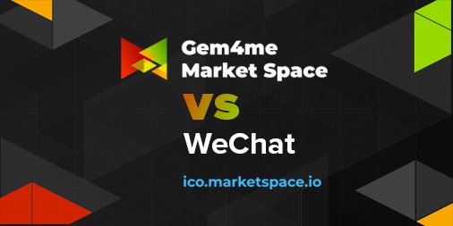 GemMarketSpace's tweet photo. 🔥 Gem4me Market Space vs WeChat 🔥

➡️Read the article: https://t.co/aly2yjWWYj

#ICO #BTC #ETH #Technology #Invest #Crypto #Cryptocurrency #Finance #Investments #Token #Tokensale #messenger #marketspace #gem4me https://t.co/V0jr64lrZo