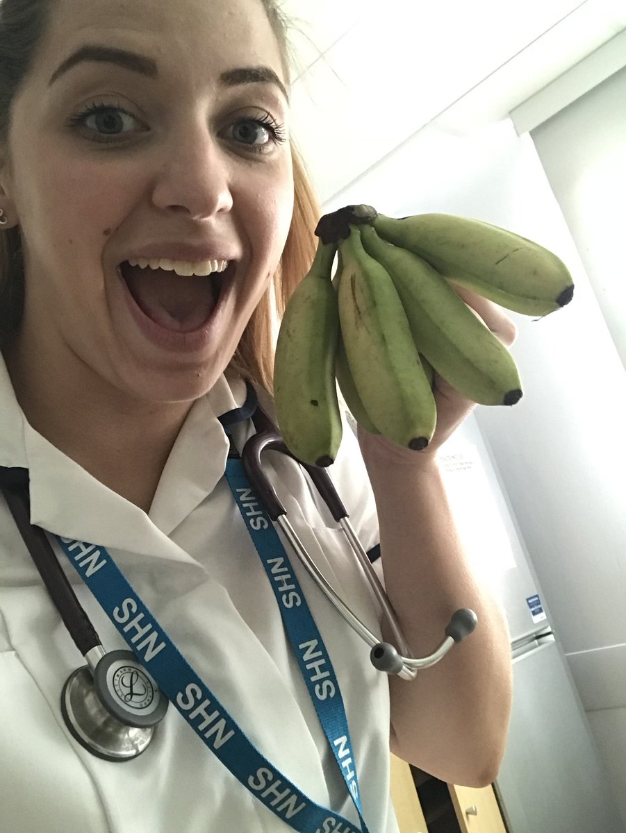 Hannahphysio123's tweet photo. Found this super cute mini bananas in the nurses room, making me remember how many of them I consumed in Thailand https://t.co/feZOGHHMyT