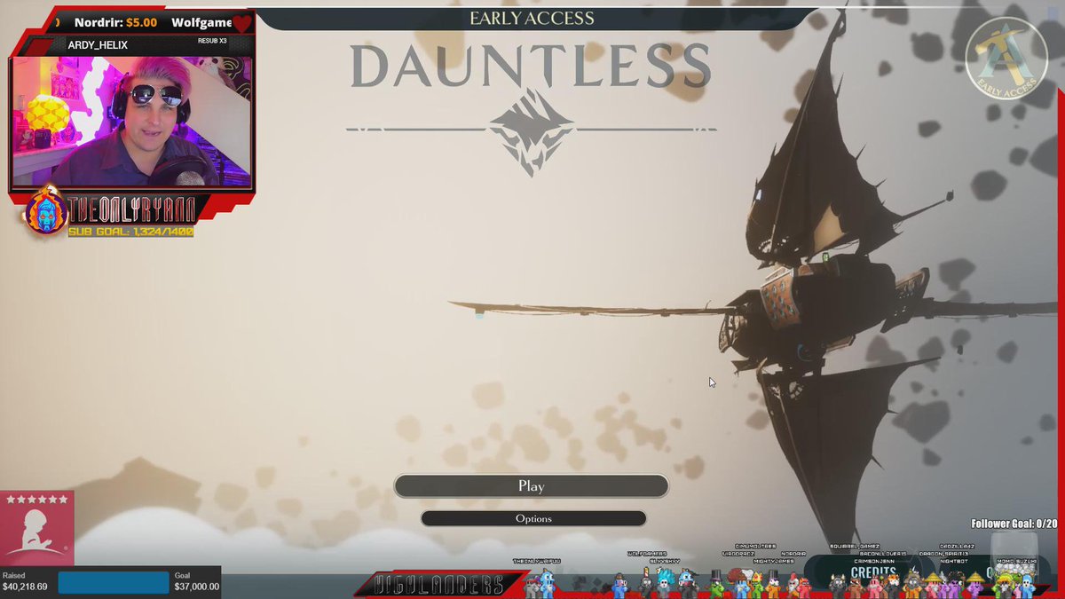 TheOnlyRyann's tweet photo. Still Twitch streaming Dauntless! Come join the fun! [03:00] https://t.co/JjqmJUdoWT https://t.co/G9FN7AM8bj