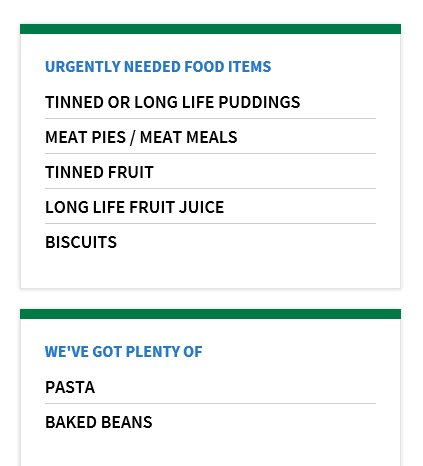 SouthendSoup's tweet image. Kings Road URC where this Saturday&apos;s Soup is happening (from 1pm) is a @TrussellTrust Foodbank. More people than ever are needing support from foodbanks. Here&apos;s a list of what&apos;s most needed if you&apos;d like to bring a donation.