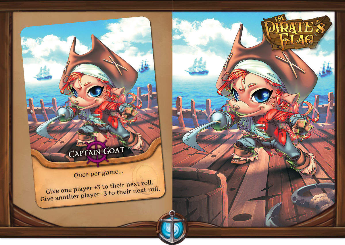 CardLords's tweet photo. Check out Captain Goat's back story in the final update for The Pirate's Flag. Only 8 hours left to get in on the #Kickstarter!
https://t.co/sw2wkooJ1W
#goats #pirate #Crowdfunding #boardgame #cardgames #gamenight #battlegoats https://t.co/jh9Yd2NROf