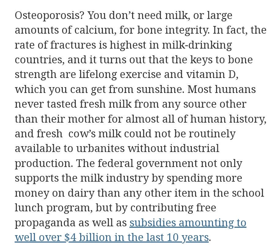 It turns out, that the keys to bone strength are lifelong exercise and vitamin D, which you can get from the sun.[Walking in the sun for 1 hour does more for the bones than cooking and drinking diluted tea]"May your food be your medicine."- Hippocrates