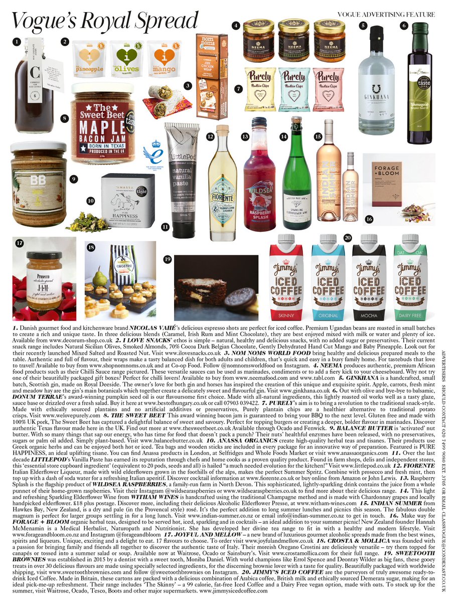 WildseaFruit's tweet photo. Nice to see Wildsea Raspberry Splash feature in the #voguemagazine Royal Spread this month!
#wildsea #wildsearaspberries #raspberrysplash #familyfarm #smallproducers #devon #northdevon #ukfruit #ukfarming #voguemagazine #vogue https://t.co/nkEECpkcmZ