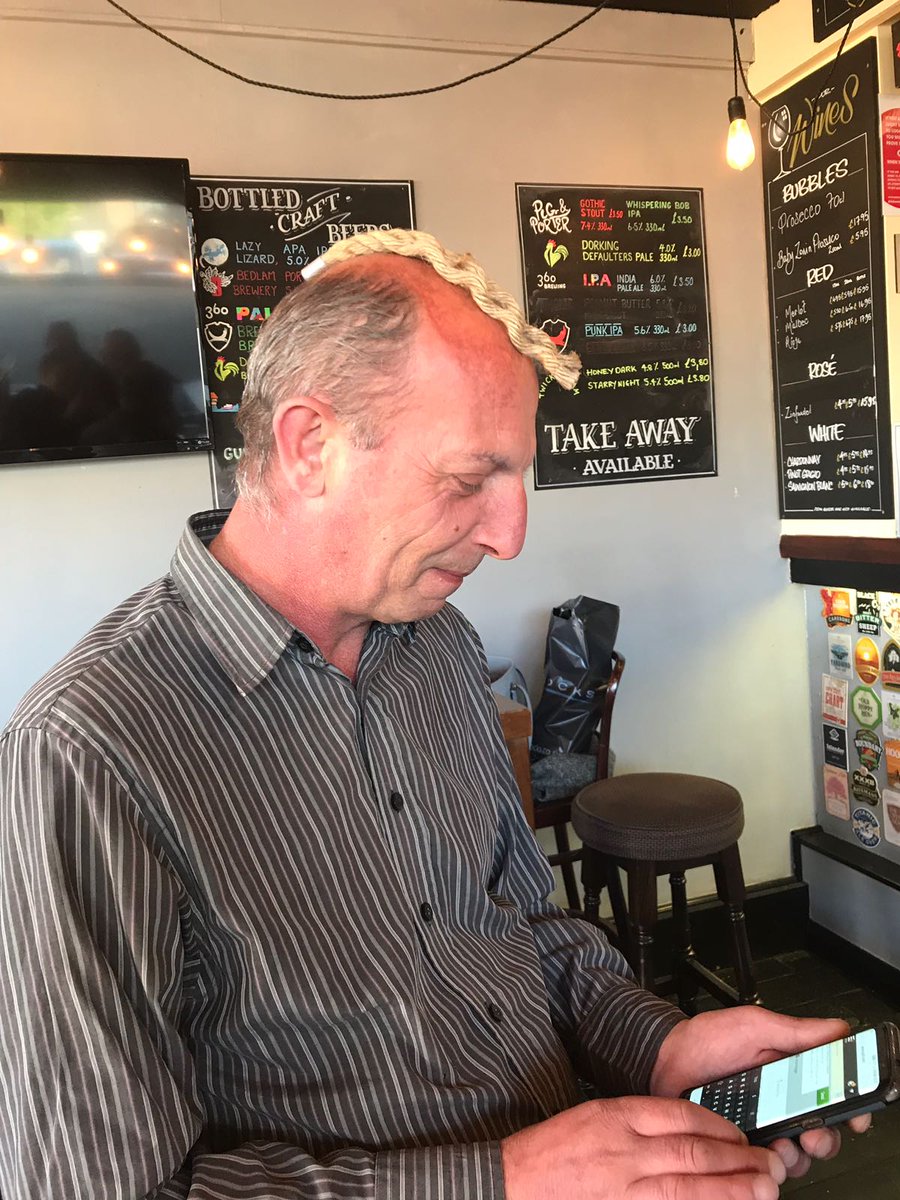 Marc having a blond moment..honestly our beer doesn't always have that affect😊