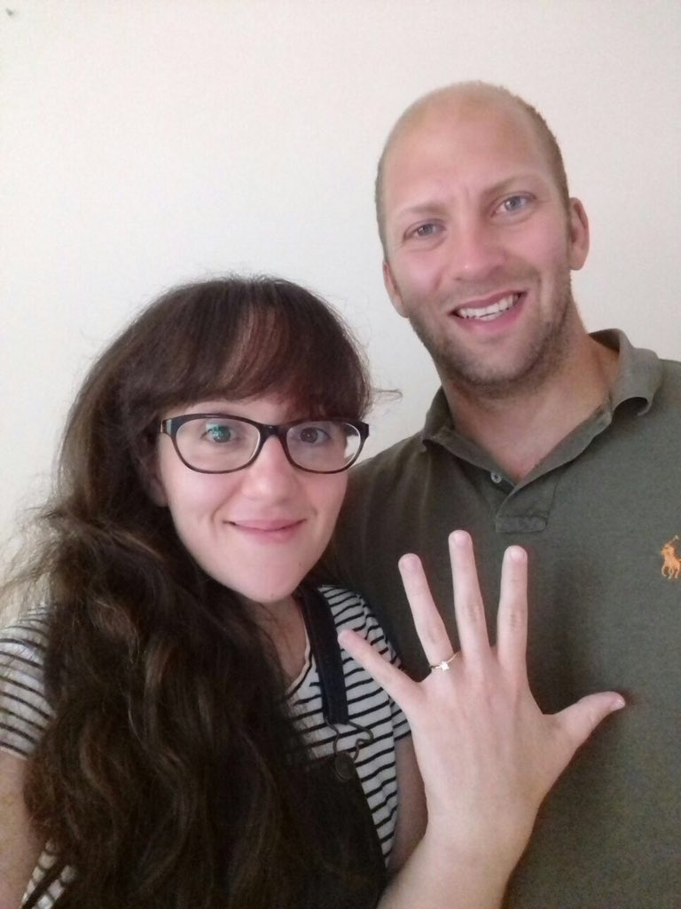 BishopGoreRun's tweet photo. Only 9 days until the big day for @bishopgore ‘s Miss. Bevan and her partner, Rhys. At last year’s @Swansea_HM , they completed the race together and Rhys later proposed on the beach! #Memories #TeamBG 🏃🏻‍♀️ 👰🏻 💍 https://t.co/SGfD8p4RLW