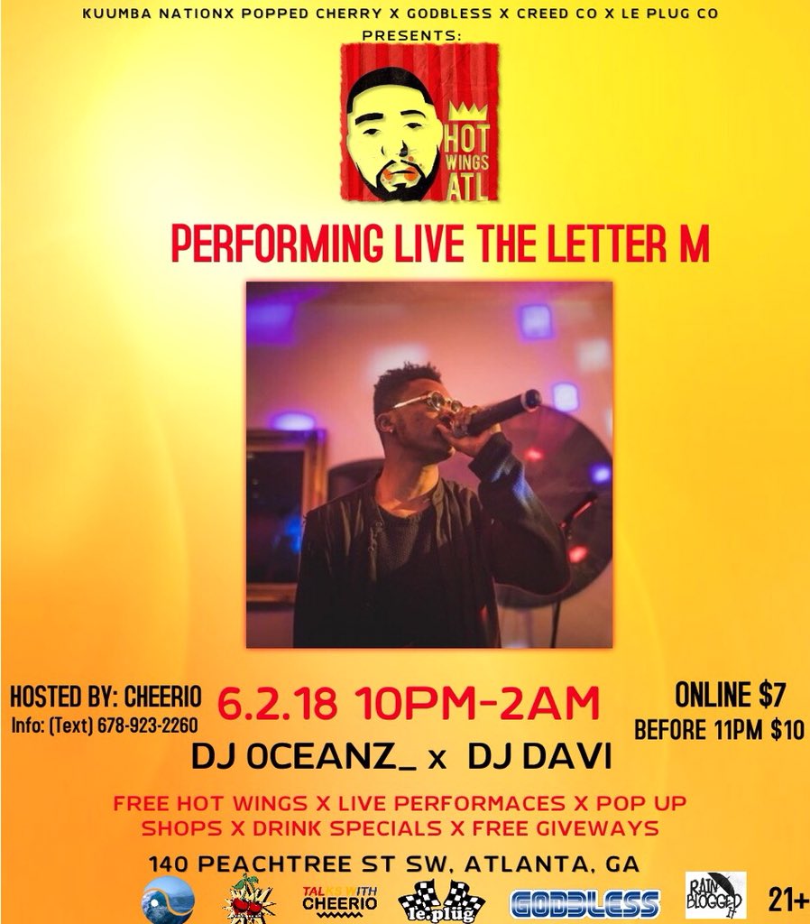 iamtheletterm's tweet photo. THE LETTER M 🎰🦍🎒
SHOWS BACK TO BACK TO BACK!!!
May 18th
May 19th 
June 2nd 
#ColdSummerOutNow https://t.co/AM03Uzrdyc