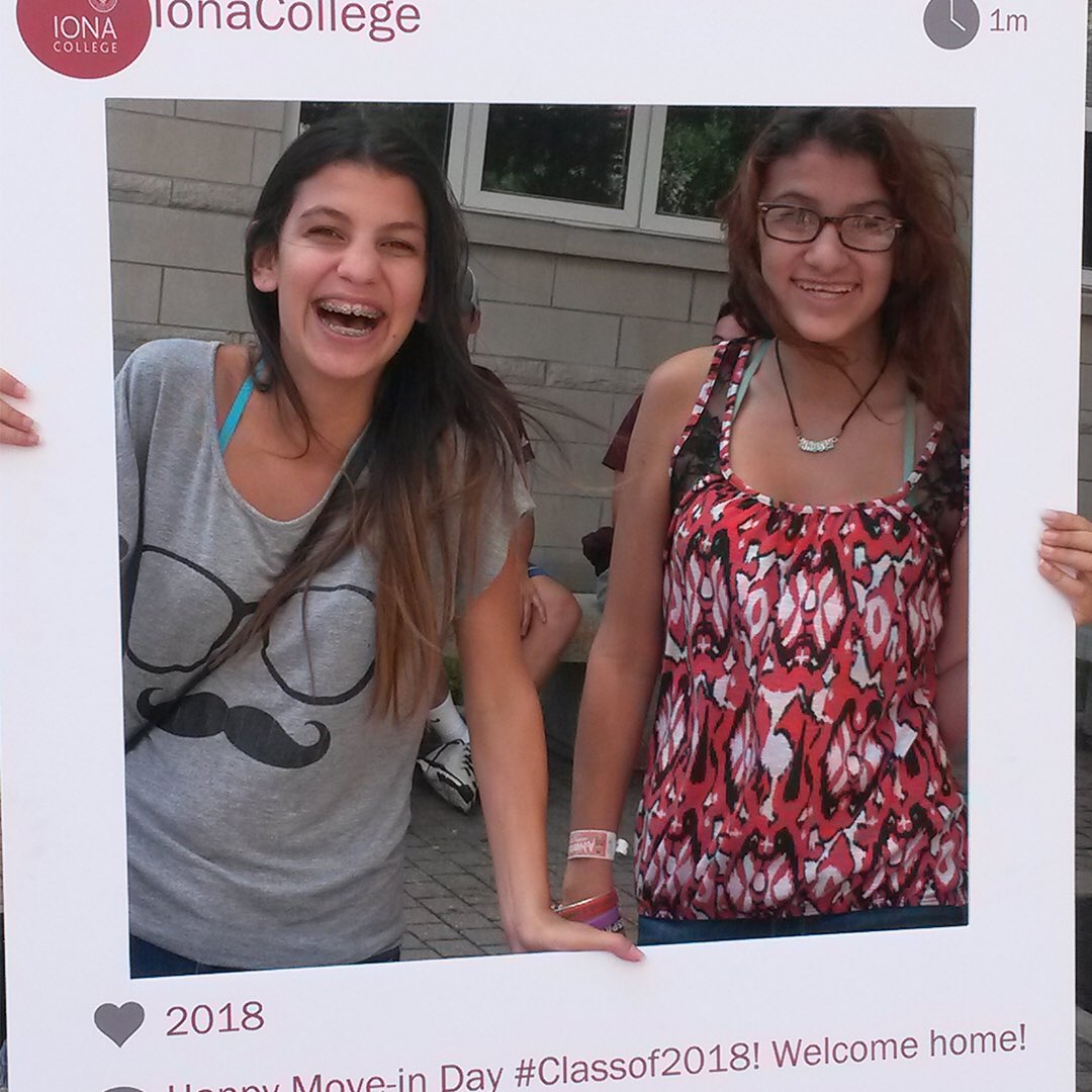 ionauniversity's tweet photo. #TBT to #MoveInDay2014, when our graduating seniors started their on-campus journey as Gaels! #IonaGrad #Classof2018 https://t.co/A35UAOZK50