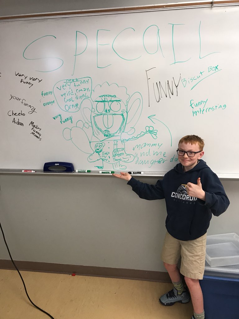 CoachSturm's tweet photo. A few kind words! #orareallyweirddrawing #aidanapproves https://t.co/iaBIkZJtrz