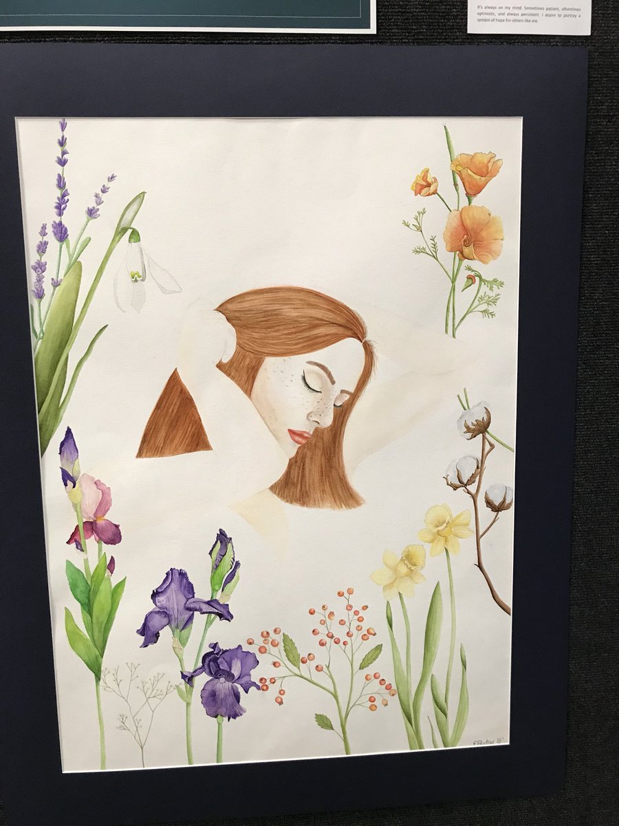 FrenchKISD's tweet photo. Check out the beautiful artwork on display tonight. Artists are students and Mrs. Bledsoe! #kleinisd #kleinfinearts https://t.co/NlWbOzs2ZE