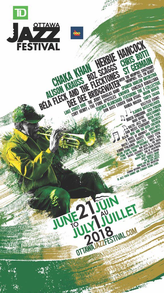 The countdown is on for one of Ottawa’s top summer music festival -(35days). Tickets are #now on sale for #OJF2018! Visit  ottawajazzfestival.com for full festival lineup, passes, single day tickets + info!
•
•
•
#ottawajazz #musicmatters #Ottawajazzfest #wegotthejazz