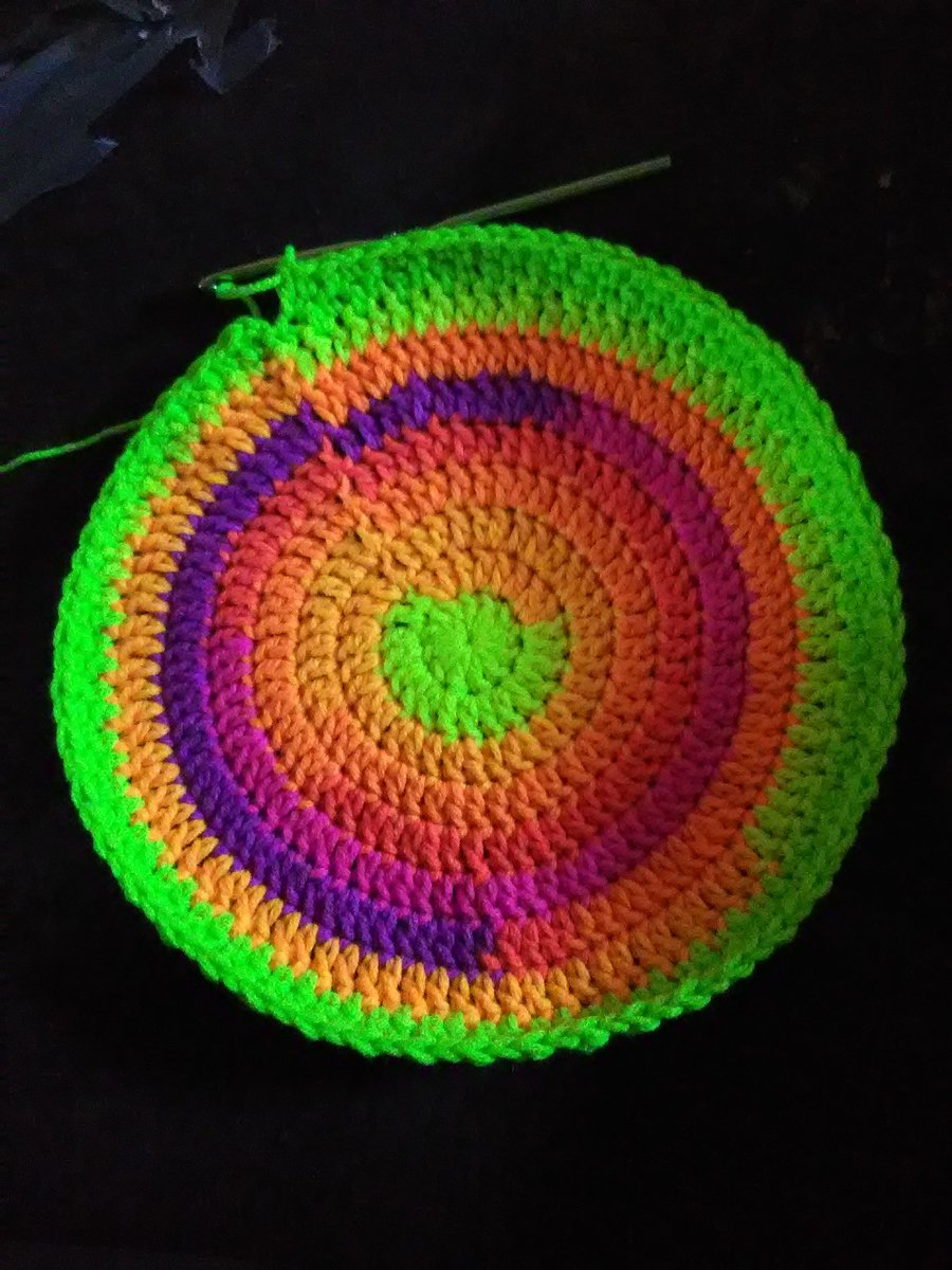 TexasRoseCroche's tweet photo. Working on the Bijou Backpack using #RedHeartSuperSaverStripes in the colorway Bright Stripe. I'm loving how it's coming out! https://t.co/awbfshNZty https://t.co/zxnv5QlV7J