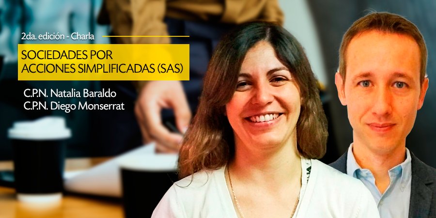 laboreCOWORKING's tweet photo. Falta poco para la 2da edición de la Charla sobre Sociedad de Acciones Simplificadas (SAS). Esta vez, los contadores Natalia Baraldo y Diego Monserrat serán los disertantes. ¿Todavía no te anotas? ¡Sumate! 😉 #SAS #LaboreCoworking #SanJuan https://t.co/g0Tzn64rSz