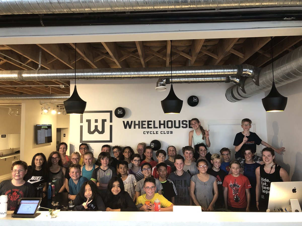 Getting our sweat on at <a href="/wheelhousecc/">WHEELHOUSE</a> ! <a href="/RCSD_No81/">YQR Catholic Schools</a> @Rcsta1N <a href="/ShaylaKapila/">Shayla Kapila (she/her)</a>