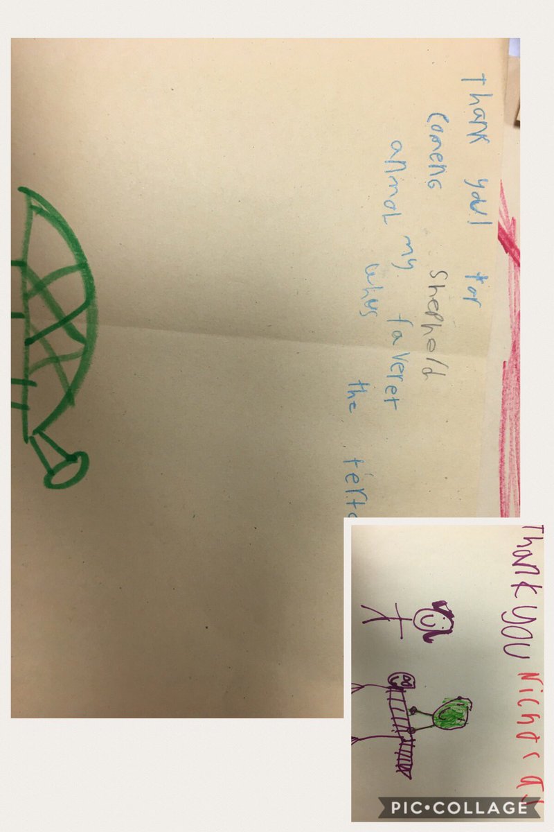 bpdieter's tweet photo. I took some animals to a first grade class. I love the thank you notes they sent me. It was great - discussing animals, body coverings, where they live, and how they move. https://t.co/pM1Ga54UA5