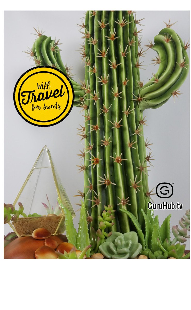 Simicakes's tweet photo. Next episode of "Will Travel for Sweets" is live on @GuruHub! Love creating this prickly saguaro in cake! Watch here: https://t.co/2aX7Ulo3oB
#GuruHub #WillTravelForSweets #SimiIsomalt #SimiCakes #SimiRoadTrip #FoodGuru https://t.co/a6USVo82qt
