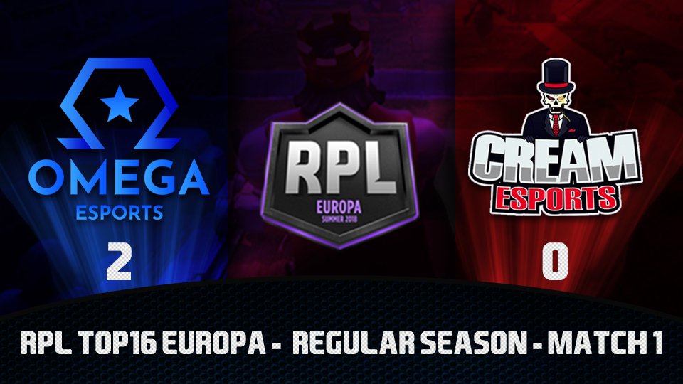 Good start of RPL with a 2-0 win against <a href="/Cream_EsportsGG/">ChichasLocas</a> , we wish you good luck for the next matches.

♎ <a href="/Omegaaesports/">Omega eSports</a> 2️⃣ - 0️⃣ <a href="/Cream_EsportsGG/">ChichasLocas</a> 🅾️

Now we focus on the next match against <a href="/GiantsGaming/">GIANTX</a>