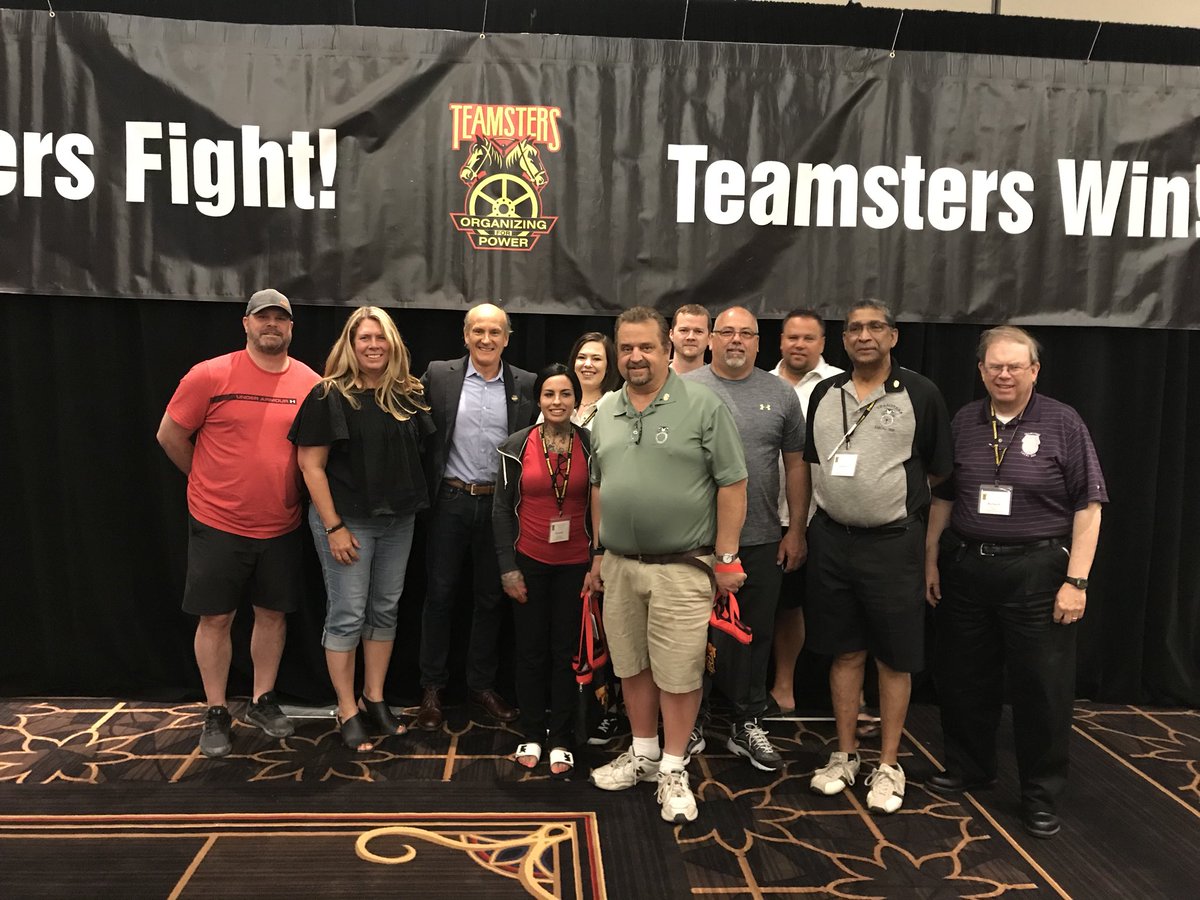 rocbite's tweet photo. @IBT_320 officers and staff taking part in @Teamsters #organizing2018 conference #JeffFarmerrocks #HoffaHoffa https://t.co/rXvTJiQyqX