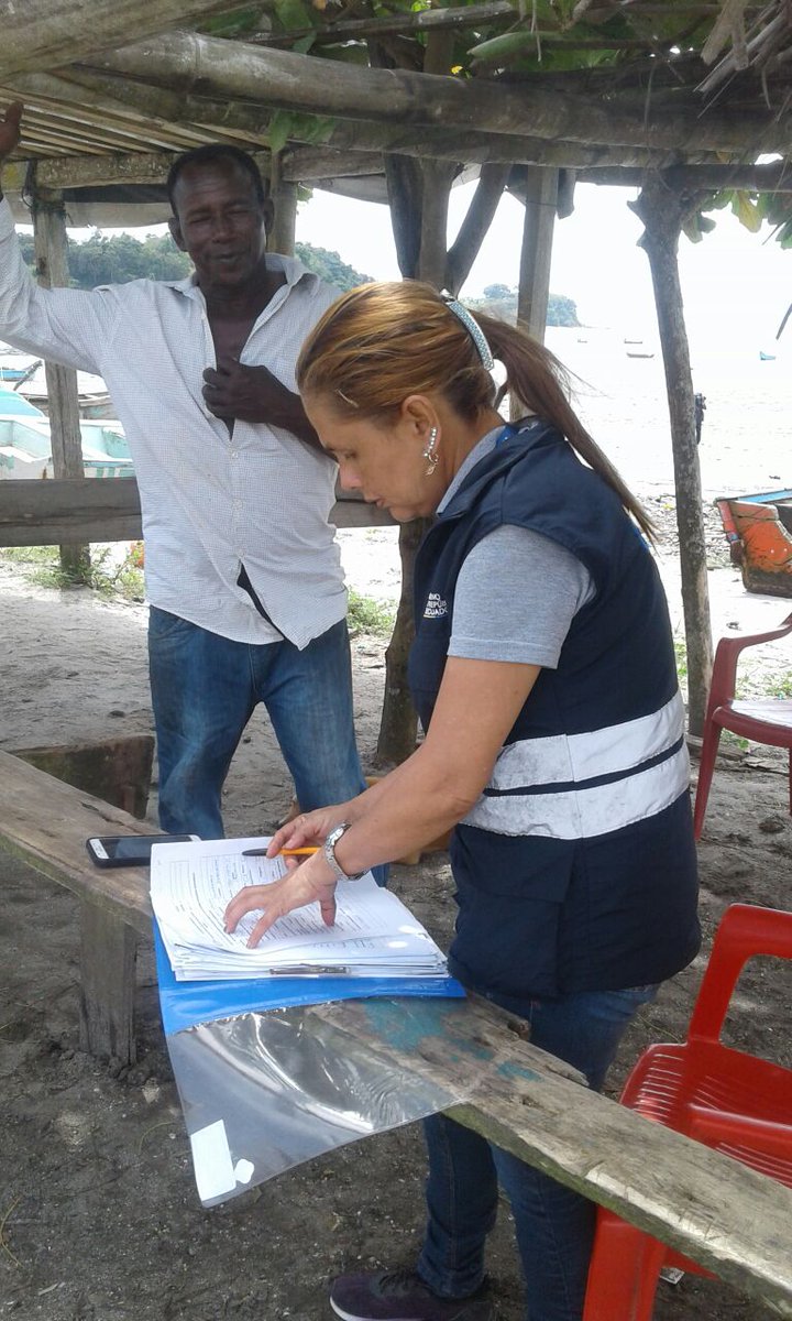 patycastila's tweet photo. Levantamos información en Bocana de Lagarto, Cantón #Rioverde y en todo el territorio para el beneficio del sector pesquero ecuatoriano. #ContigoPescadorEC #MAPinforma @MinAcuaPescaEc https://t.co/7UTPAh4kqo