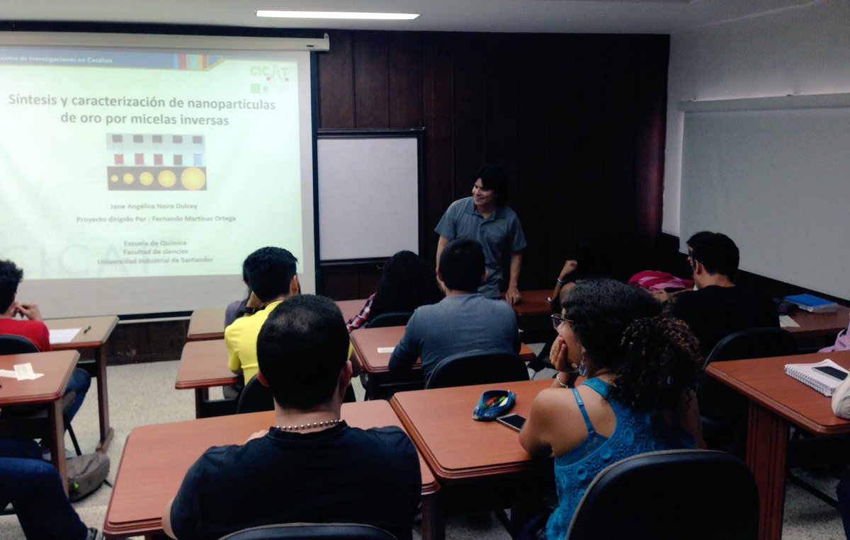 CICATUIS's tweet photo. #CICATSeminars #7thSession #LeMotduProf #G-Ramírez talks about his experience as a former PhD student. @UIS @FifquiUIS @UIS_VIE @AIChE_UIS https://t.co/LxG9sFNY5b