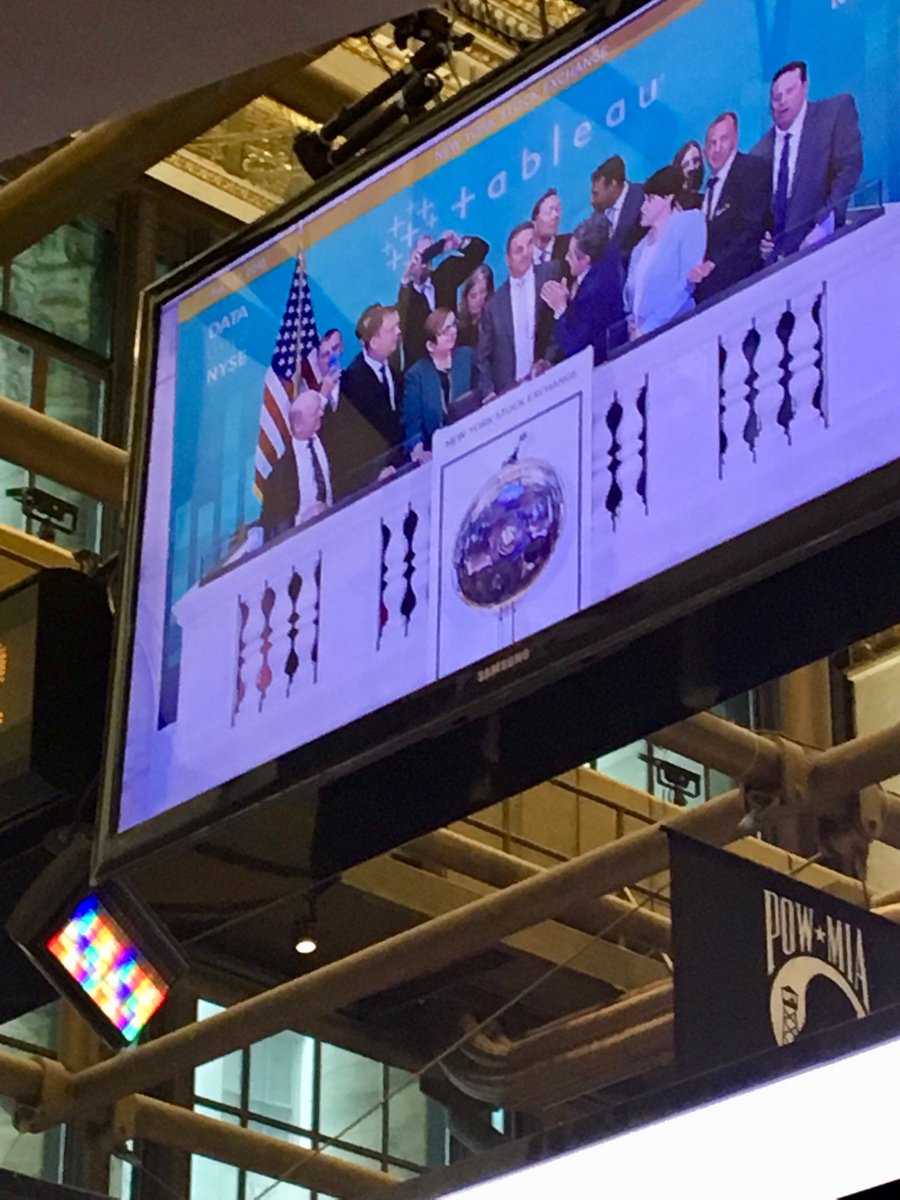 slalomphilly's tweet photo. Thank you @tableau for having our GM, @ATLoftus, close the bell with you to celebrate 5 years on the #NYSE! Congratulations! https://t.co/xJPIZ9heW1