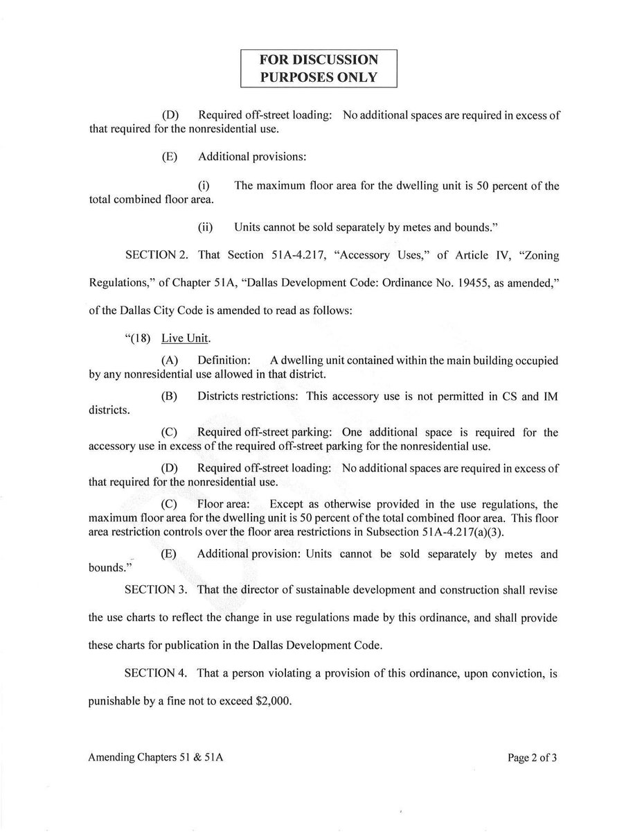 ChadWestPLLC's tweet photo. The #LiveWork concept is not new...it's been around for centuries and finally, #Dallas (via the CPC) is looking at expanding our limited live-work opportunities CITY-WIDE. The draft ordinance is attached. #community #DallasCPC #walkability @Wylie_H_Dallas @RobertWilonsky https://t.co/7XOTUozaIu