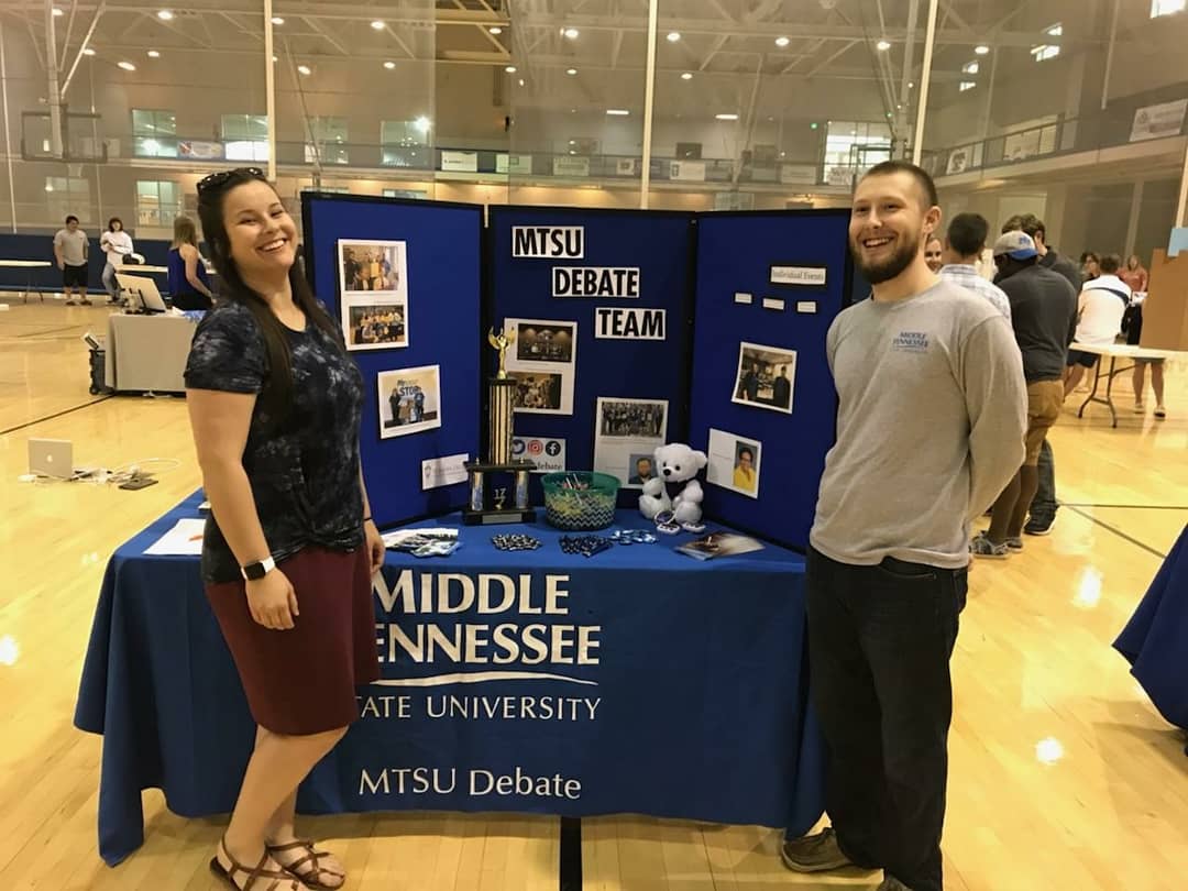 mtsudebate's tweet photo. Come check us out at #MTSUCustoms today in the red center! https://t.co/zeN4gaYYfP