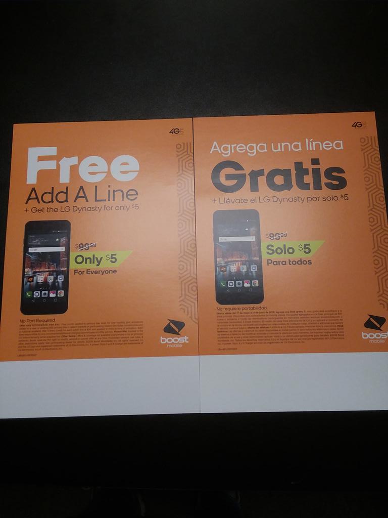 CellularXpertSC's tweet image. Add a line to your $50 plan and get the LG Dynasty for  $5.

Añada una linea  a su plan de $50 y llevese un LG Dynasty por $5