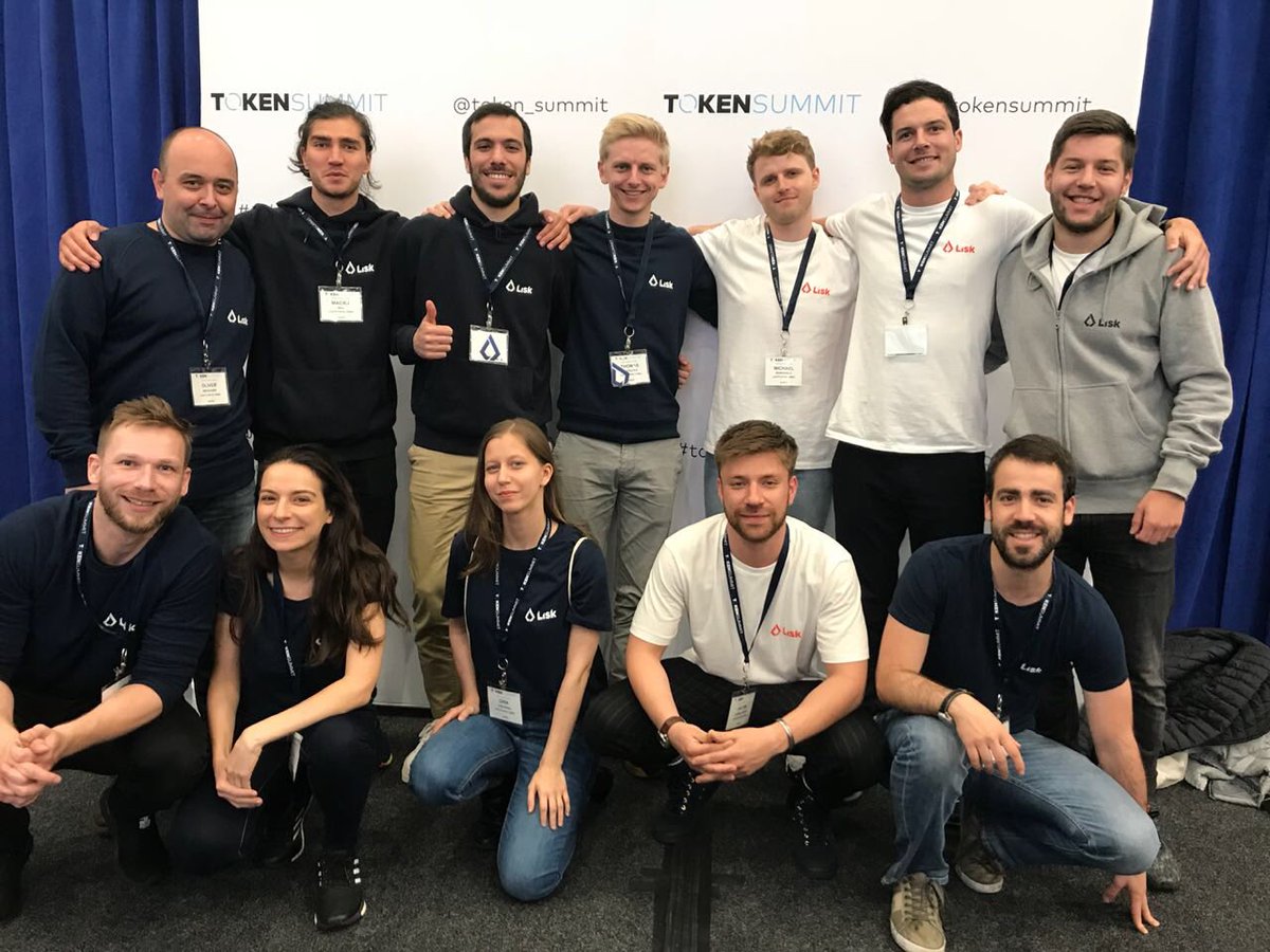Lisk's tweet photo. #NYBlockchainWeek, #Consensus2018 and #TokenSummit have been a huge success. 🙌 Shout out to the hundreds of amazing people we shared the #Lisk vision with. Keep an eye out for summary blogs and videos with behind-the-scenes footage of what went down in #NewYork. 🗽#LiskinNYC https://t.co/q9XZFnODb7