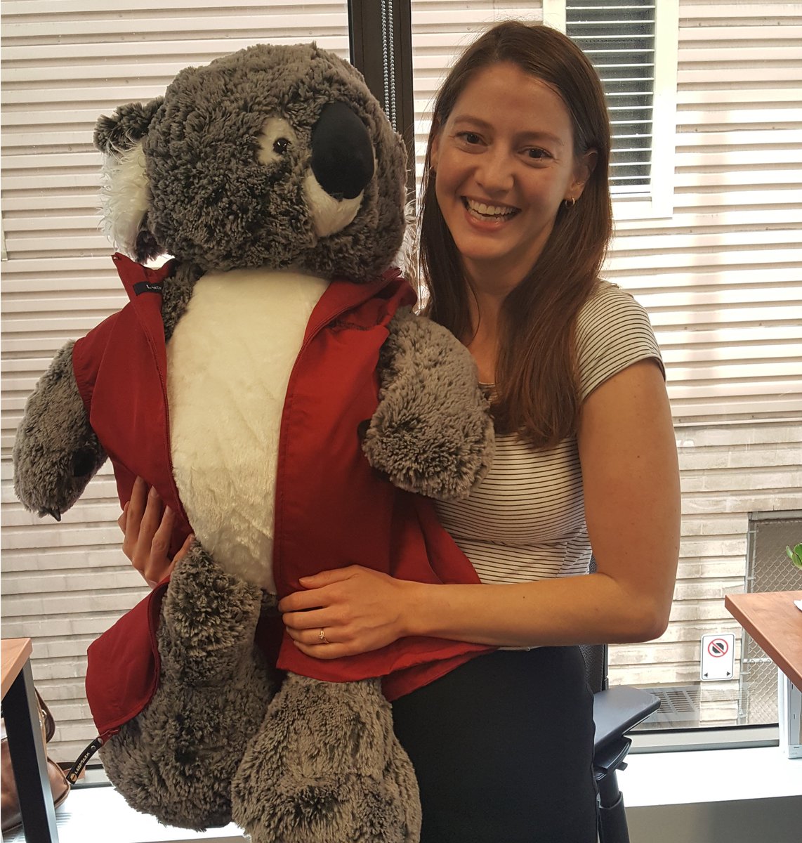 Thank you to my very special communications team for this surprise! For the last 2.5 years I've lobbied for the Council to get a mascot (the Koala-ty Bear) and now he's real! I'm taking him with me when I leave tomorrow, but maybe I'll loan him back for @BCQualityForum #QF19