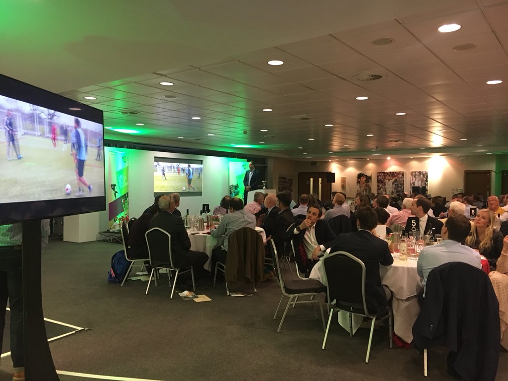 TheLPFF's tweet photo. The real reason we are here ... our Coping Through Football Project is featuring on the screens in the Ashes Suite. #LPFFQuiz https://t.co/w0bHqQPYRg