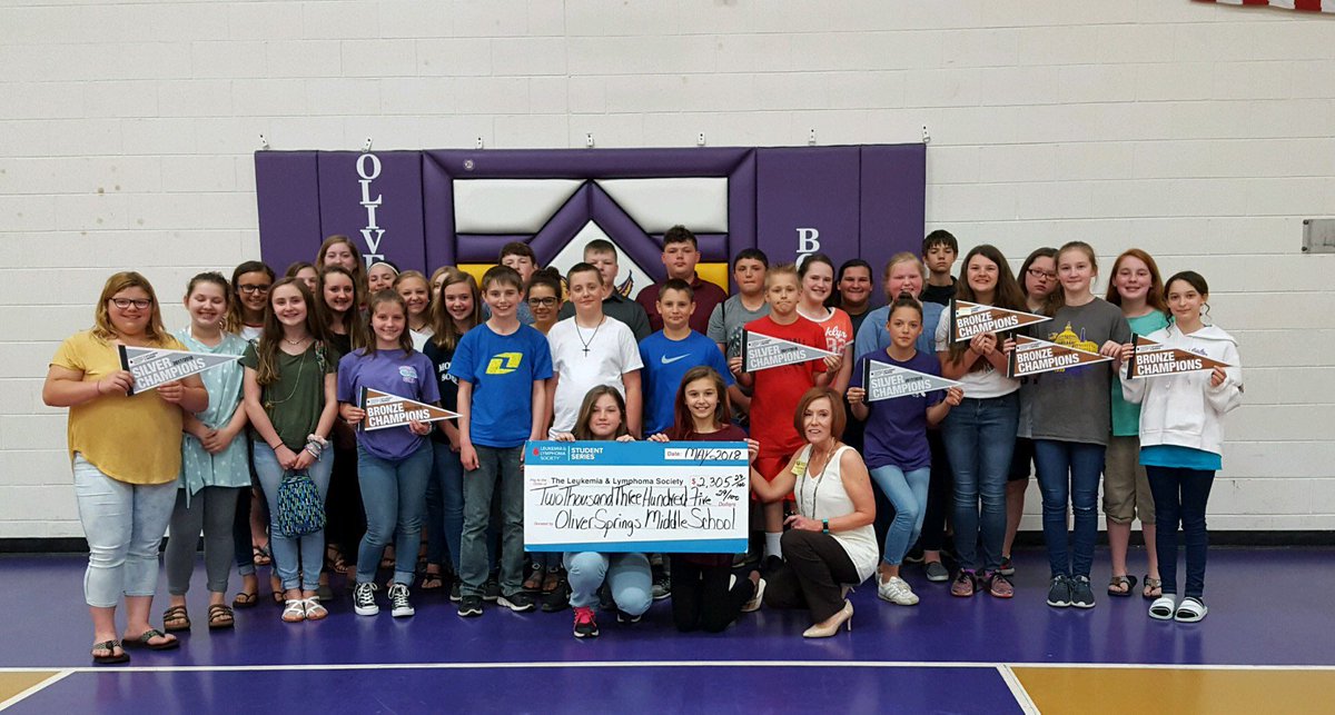OSMS Beta Club raised over $2300 for the Leukemia and Lymphoma Society in their "Pennies for Patient" service project.