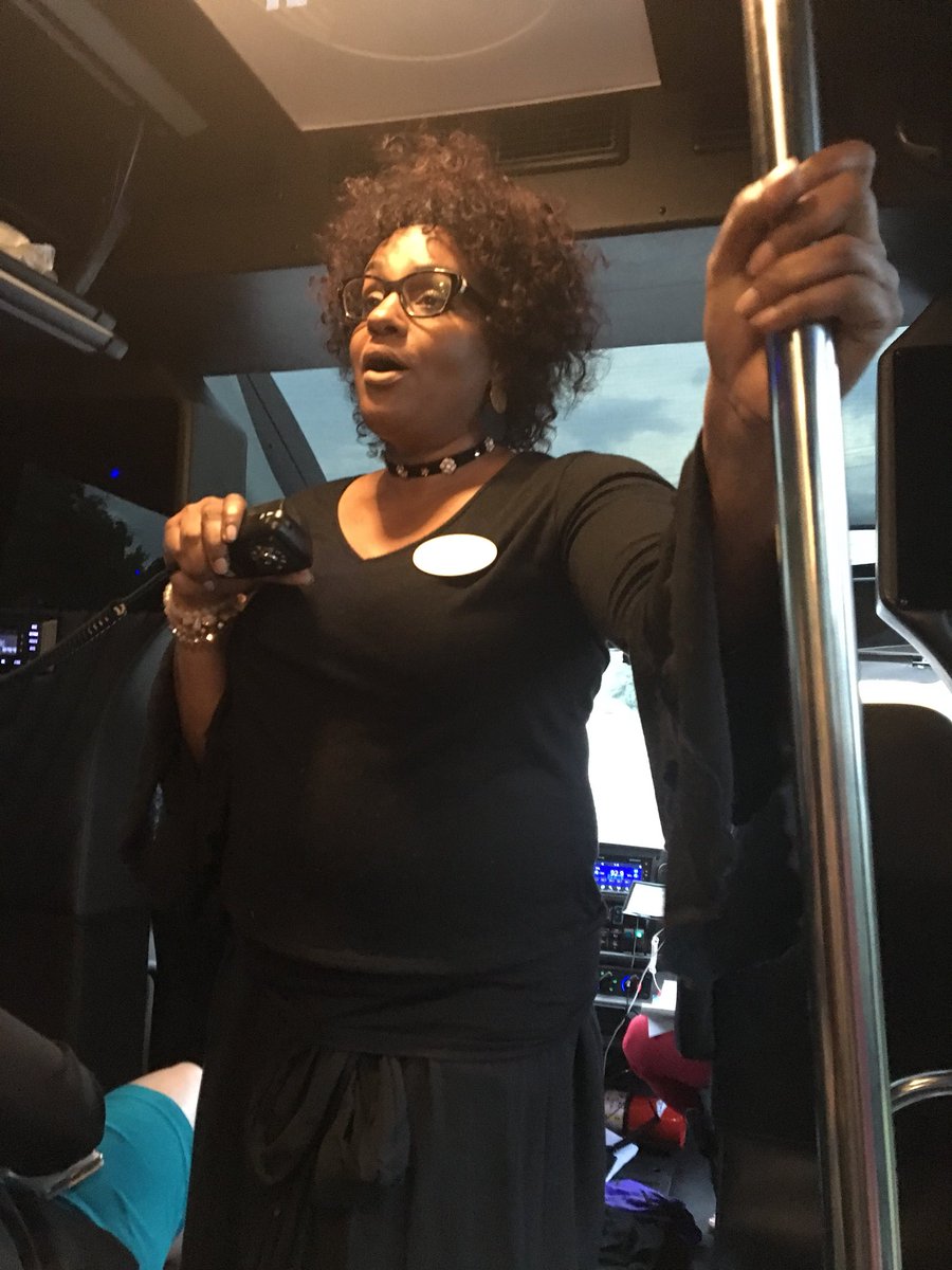 SusanCNorris's tweet photo. Chanda Santana with Divas Who Win sharing about a daughter who was trafficked in Atlanta. #unholybustour #bethekey https://t.co/mAAv4qgYu2