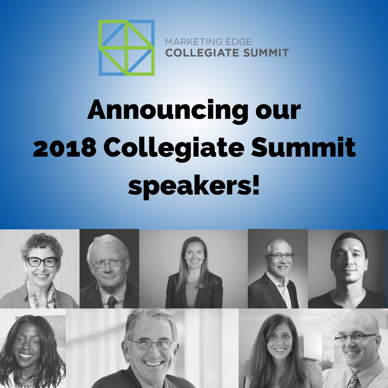 mktgEDGEorg's tweet photo. Attention, we are now announcing our 2018 speakers! Collegiate Summit students learn directly from leaders in the industry.
Learn more @ https://t.co/LoGi5RVldb
#EDGESummit18 #CollegiateSummit #MarketingEDGE https://t.co/RMIiiwqOoT