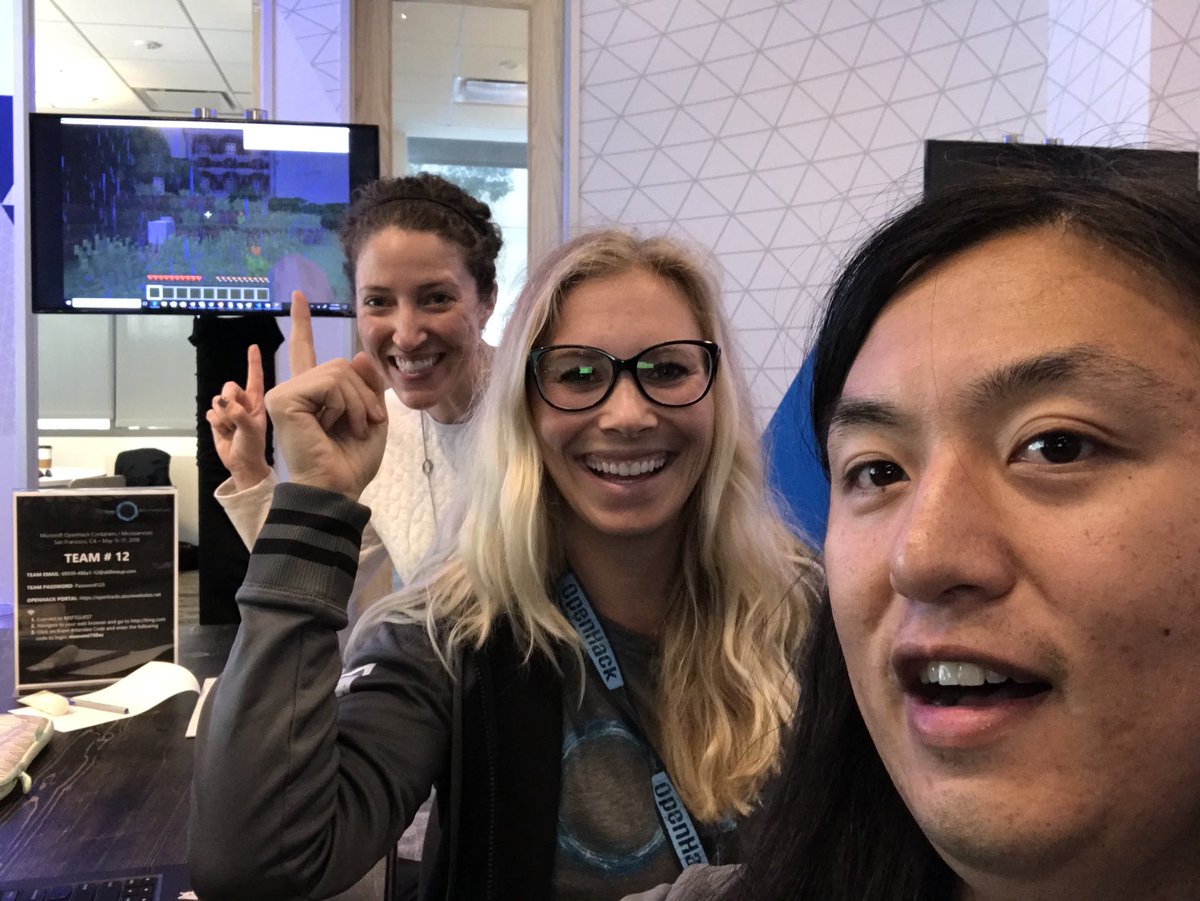 Team 11 making it rain #minecraft #kubernetes <a href="/andwhygee/">Andy Gee</a> <a href="/liljuhl/">Karen Juhl</a>