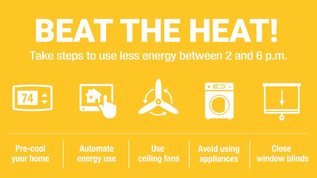 PedernalesCoop's tweet photo. Summer heat has arrived early in the Texas Hill Country! With up to 35 days of triple-digit heat forecast for this summer, now is the time to start conserving energy. Learn more easy ways to beat the heat: https://t.co/2oFSdfWV1e #ConserveAndSave #LowerEnergyCosts https://t.co/gKvYaRYQB8