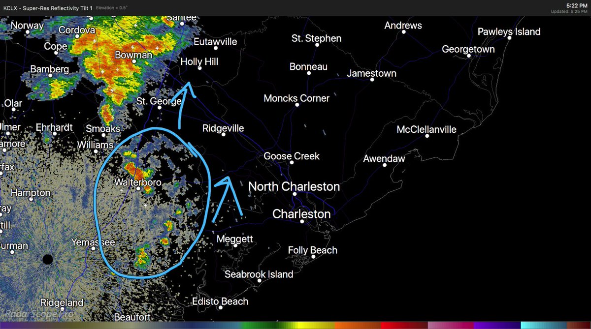 Charleston Weather on Twitter "Few storms developing and moving