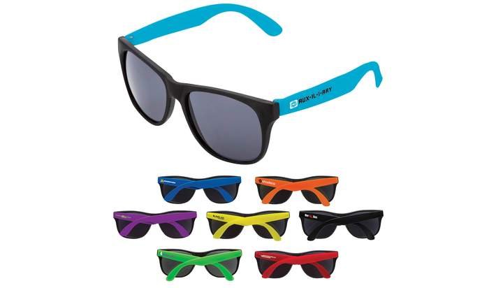 AccentCreative's tweet photo. What's something everyone needs to protect their eyes? Brightly colored sunglasses with your logo. https://t.co/hofrQWcmey https://t.co/0AxR6o7UN4