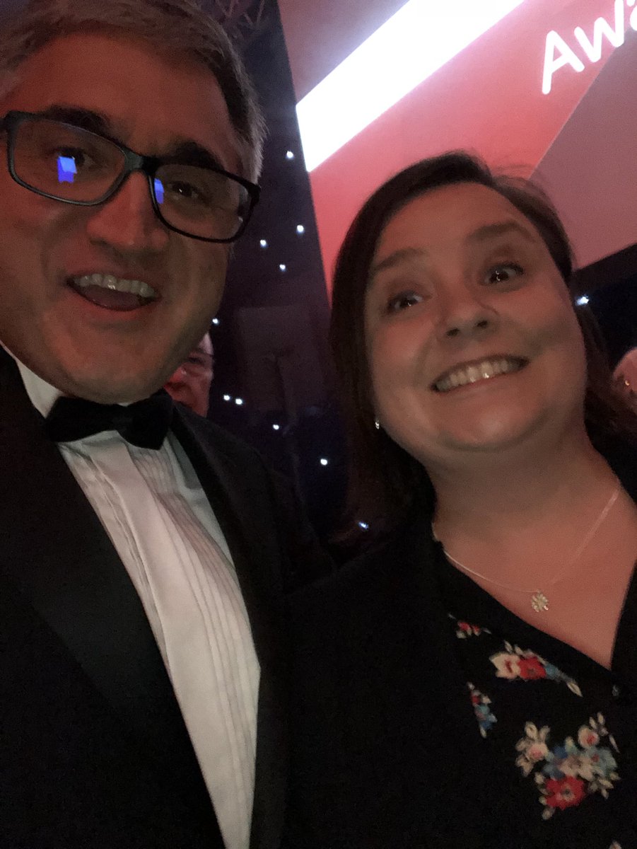 Met the presenter of Top Class this evening!