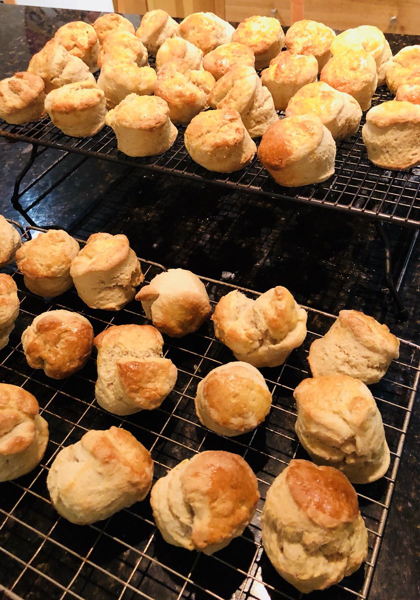 katyforsyth's tweet photo. Royal wedding party preparations!  Scone baking, the perfect way to relax during a very busy week #hightea #royalweddingcountdown https://t.co/w2YWwGhYr6